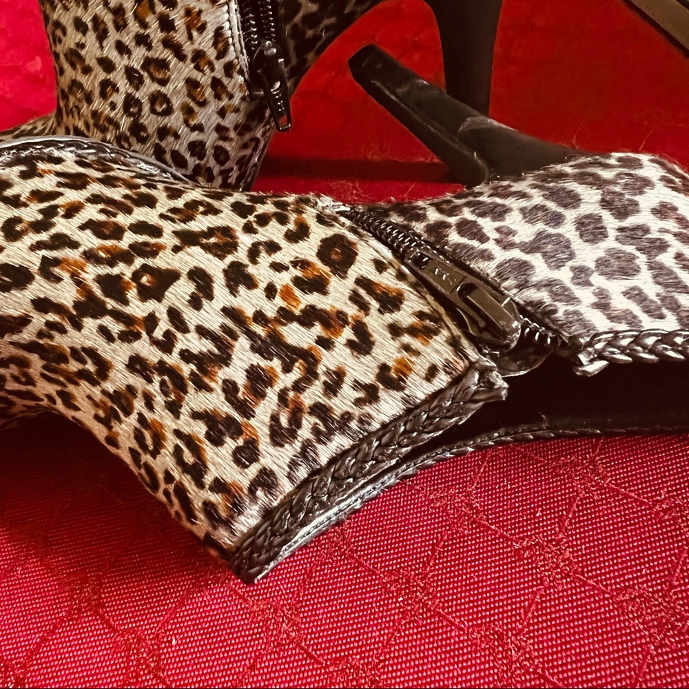 Gray Leopard Booties - Picture 7 of 15